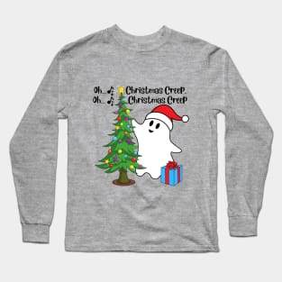 Oh, Christmas Creep (tree) Holiday Winter Ghost Long Sleeve T-Shirt